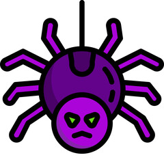 spider line icon