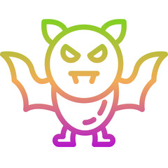 bat gradient icon