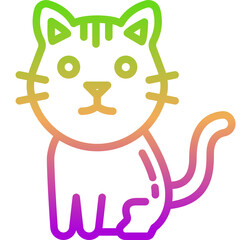 cat gradient icon