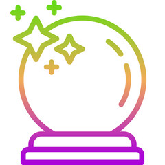 crystal ball gradient icon