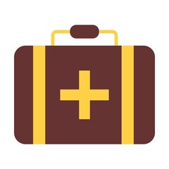 Briefcase Flat Vector Icon Design