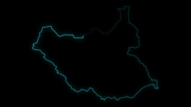 Animated Outline Map of Senegal