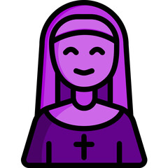 nun Two Tone icon