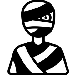 Fototapeta premium mummy solid line icon