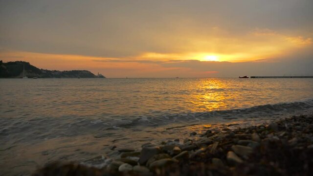 sunset at the beach