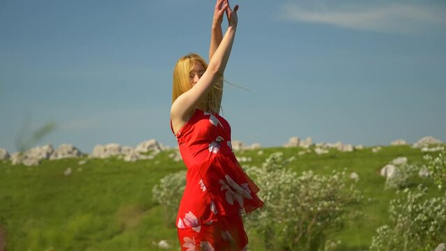 woman in dress