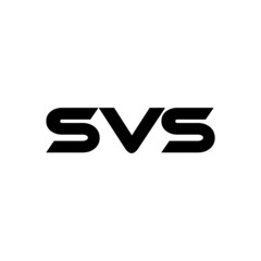 SVS letter logo design with white background in illustrator, vector logo modern alphabet font overlap style. calligraphy designs for logo, Poster, Invitation, etc. - obrazy, fototapety, plakaty