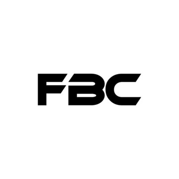 FBC letter logo design with white background in illustrator, vector logo modern alphabet font overlap style. calligraphy designs for logo, Poster, Invitation, etc.