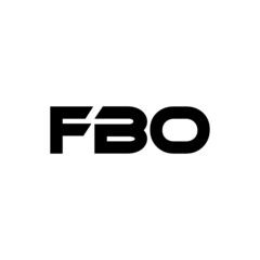 FBO letter logo design with white background in illustrator, vector logo modern alphabet font overlap style. calligraphy designs for logo, Poster, Invitation, etc.