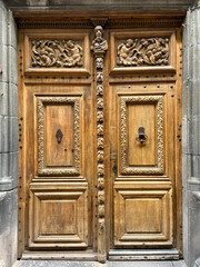 Porte d'immeuble à Clermont Ferrand, Auvergne
