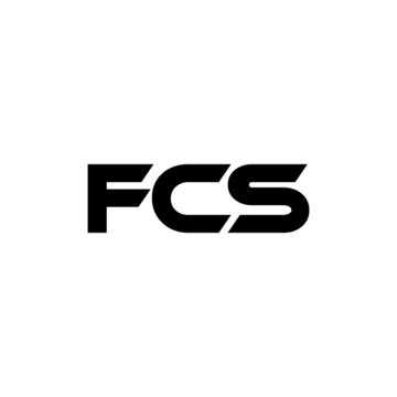 FCS letter logo design with white background in illustrator, vector logo modern alphabet font overlap style. calligraphy designs for logo, Poster, Invitation, etc.