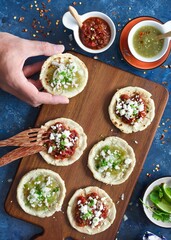Picadas Veracruzanas, a typical mexican breakfast