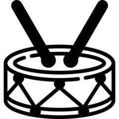 drum solid line icon