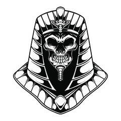 Line art anubis t-shirt design