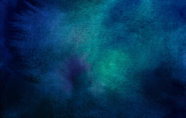 Cosmic illustration. Beautiful colorful space background. Watercolor Cosmos