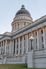 Closeup detail of the Capital building in Salt Lake City