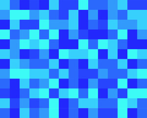 Blue mosaic pattern. Abstract geometric background. Pixel. Vector.