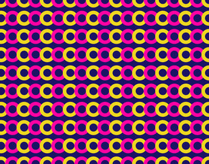 Image of Abstract. Colorful geometric seamless pattern on purple background. Vector. printed on Printed Glass Splashbacks