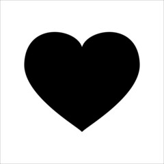 Heart Icon Vector.Valentine's Day sign for graphic and web design on white background.