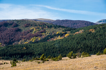 Fototapeta na wymiar Bjelasnica Mountain, Bosnia and Herzegovina in autumn.