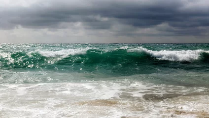 Foto auf Acrylglas  Waves on the Gironde west coast      © hassan bensliman