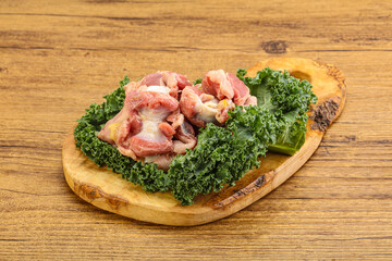 Raw chicken stomach for cooking