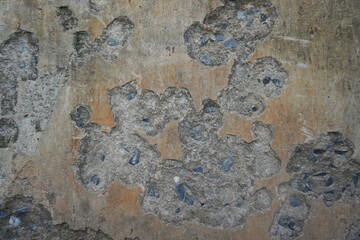 cracked cement covered with gray cement surface as background for design