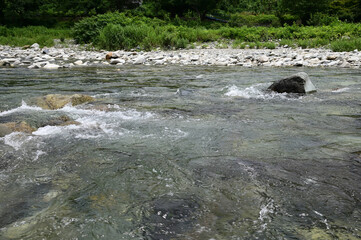 利根川上流群馬県水上付近