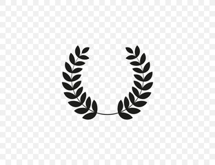 Wreath, award, victory icon. Vector illustration. flat design.