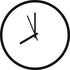 Table clock icon. Outline table clock vector icon
