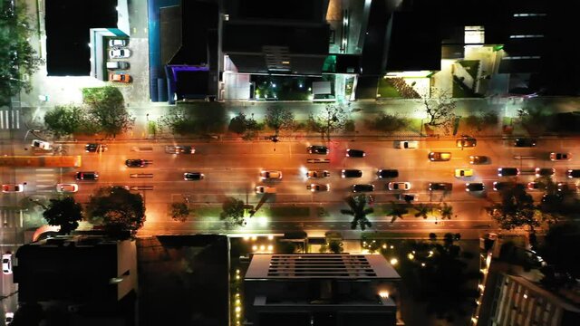 Night skyline view of Curitiba city, Parana, Brazil. Nightlife in the cityscape.Night skyline view of Curitiba city. Nightlife in the cityscape.Night skyline view of Curitiba city, Parana, Brazil.