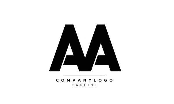 Abstract Letter Initial AMA Vector Logo Design Template