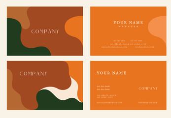 Modern and Elegant Natural Beauty Business Card Design Template