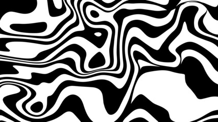 Illustration vector graphic of optical art abstract background liquify lines design. Black and white liquify lines design. Perfect for wall decoration, poster, cover, wedding greeting design etc.
