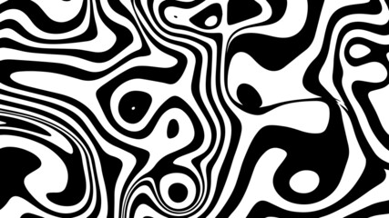 Illustration vector graphic of optical art abstract background liquify lines design. Black and white liquify lines design. Perfect for wall decoration, poster, cover, wedding greeting design etc.
