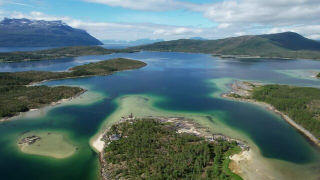 Nordland Northern Norway Landscape Aerial