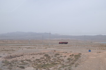 truck in the desert