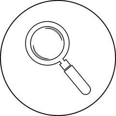 Magnifying glass icon design graphics vector