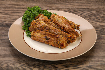 Stewed pork ribs with spices