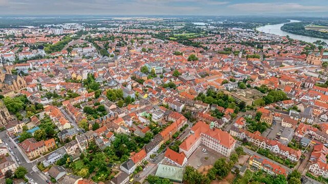 360&deg; turn around above Speyer Germany
