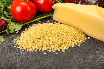 Raw Italian pasta - Stelline for cooking