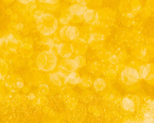 Golden glittering bokeh abstract background 