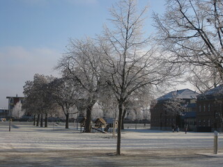 Park im Schnee