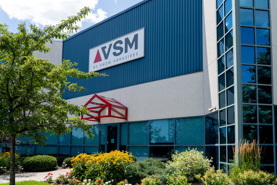 Oakville, On, Canada - August 2, 2021: VSM Abrasives Canada head office in Oakville, On, Canada. VSM Abrasives is the manufacture of coated abrasives
Headquartered in Germany. 
