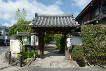 Naklejka premium 離宮八幡宮 東門 京都府大山崎町