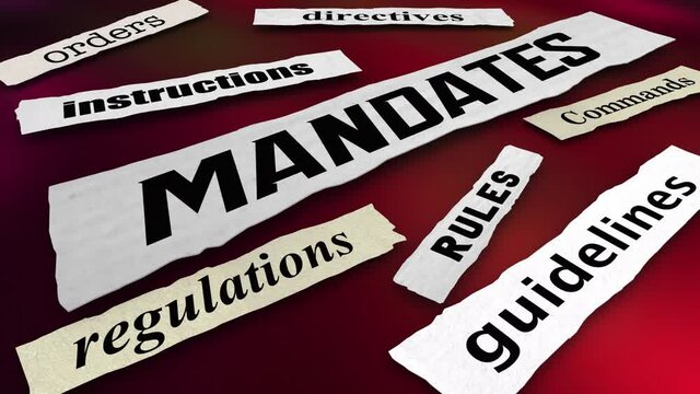 Mandates Rules Regulations News Headlines 3d Animation