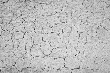 Faded texture of very dry and cracked earth. Drought or lack of water concept