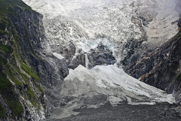 Mount gongga and glacier in Hailuogou Glacier Forest Park Sichuan China