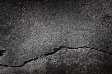 background old damaged concrete wall with crack