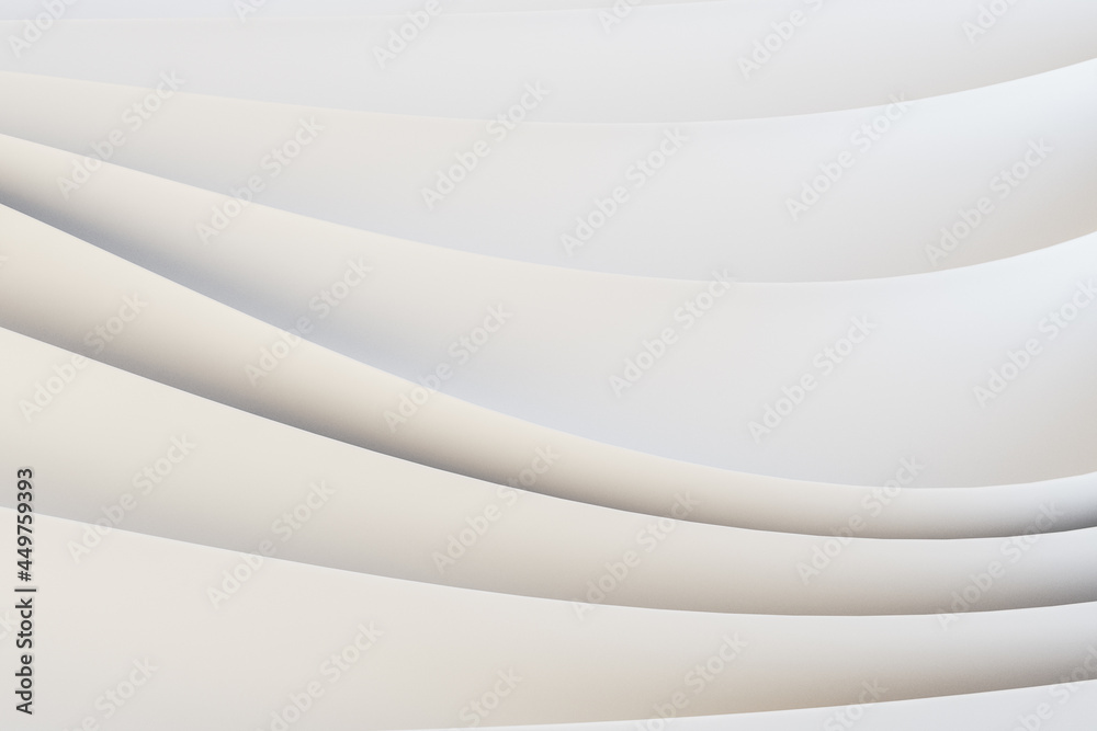 Poster creative white cloth texture background. landing page concept. 3d rendering.